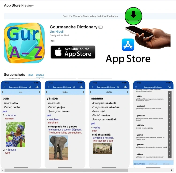 Gulmancema Dictionnaire App Store iPhone1
